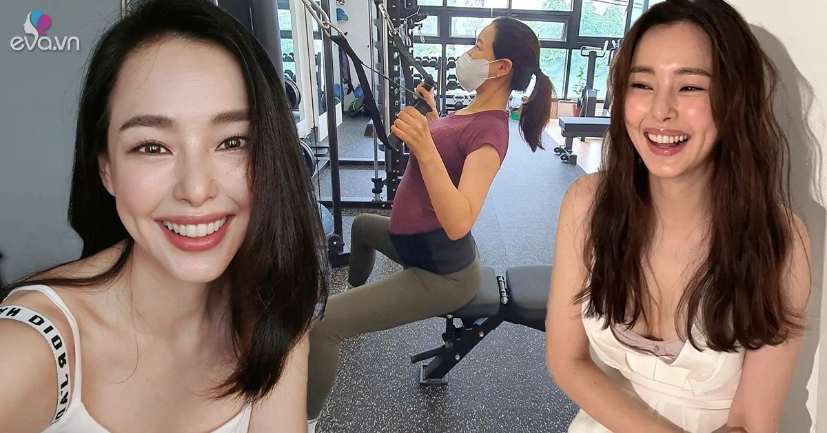 thumbnail - Mang thai tuổi 39, Hoa hậu Hàn đẹp nhất thế giới Honey Lee bụng vượt mặt vẫn thể thao nặng đô