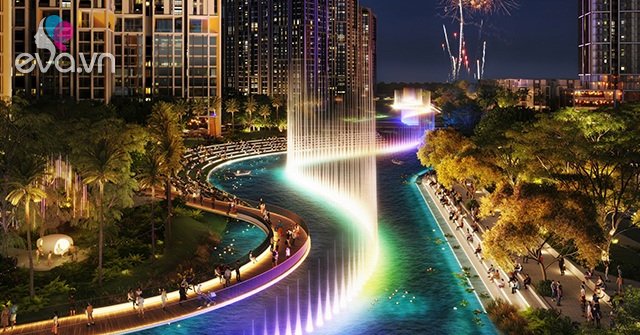 First appearance of the largest water music area in Southeast Asia at The Global City
