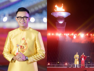 MC Đức Bảo hé lộ hình ảnh hậu trường hiếm hoi của lễ khai mạc SEA Games 31 trước "giờ G"