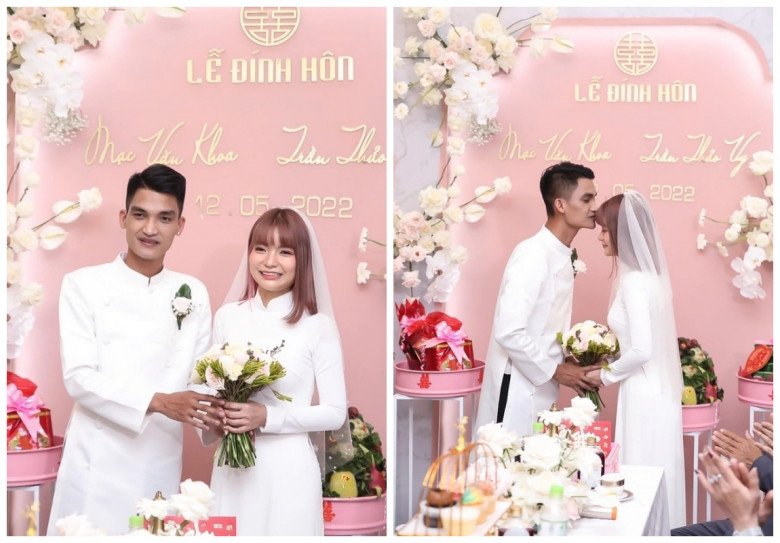 Mac Van Khoa's daughter at her parents' wedding: Wearing a double ao dai with amp;#34;the female leadamp;#34;, her face as cold as money is still cute - 5