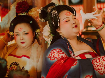 Phiên bản Dương Quý Phi ngoài đời nặng 100kg gây sốt mạng xã hội