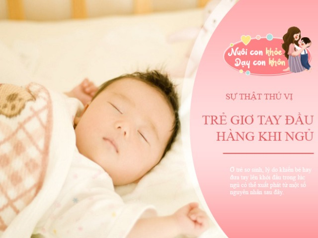 Sự thật thú vị trẻ sơ sinh ngủ tư thế giơ tay đầu hàng, không phải ai cũng biết