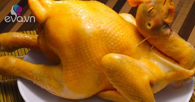 Boil chicken and duck with the belly facing up or down to make the skin golden and delicious like a restaurant?