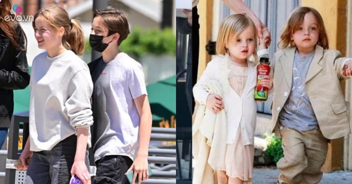 Vivienne and Knox – Angelina’s twins: The older the youngest, the more handsome, the youngest is pretty, with good posture