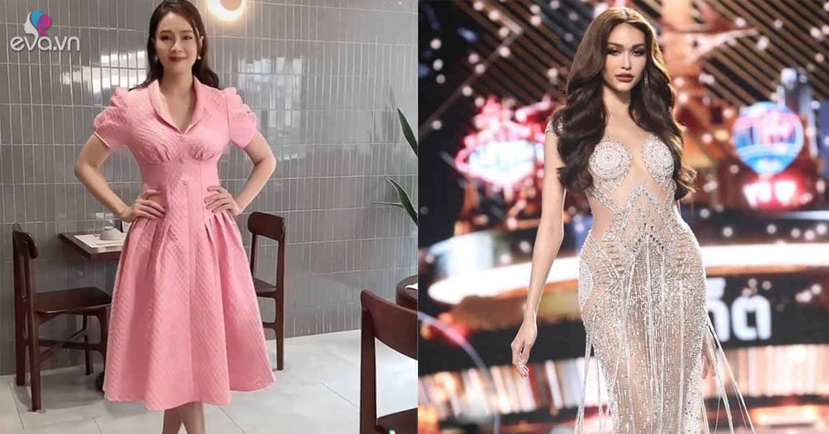 “Learning” the barbie doll’s swing of Miss, Hong Diem shows off her enchanting waist