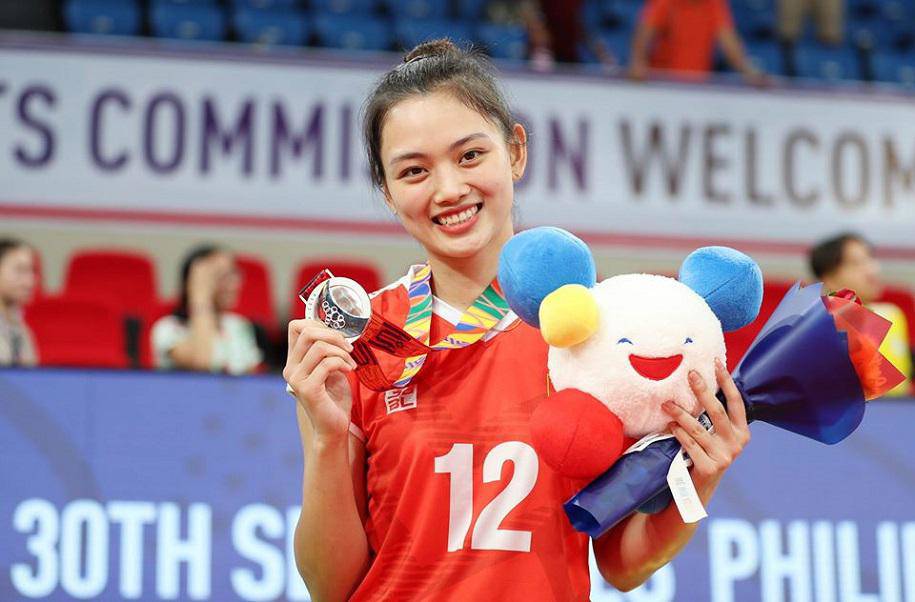 Hot girl volleyball is called the new generation beauty that causes fever at SEA Games 31 - 1