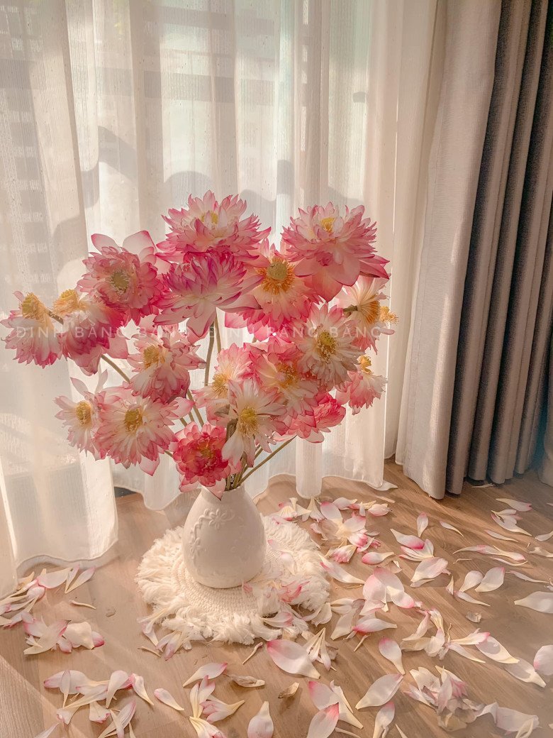 9X Hà Nội chưng hoa sen ngập nhà, từ 60.000 đồng là có bình hoa đẹp nức nở - 7
