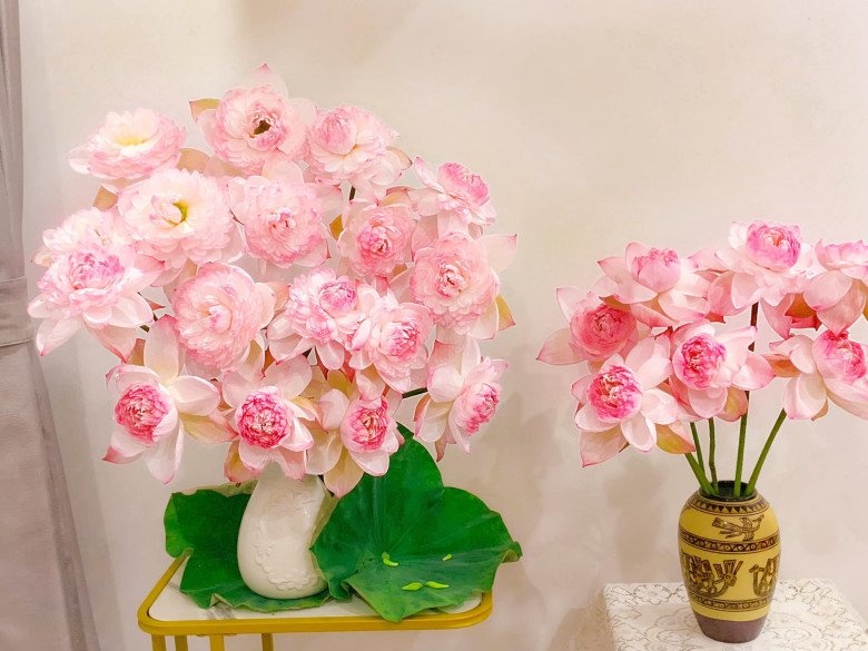 9X Hà Nội chưng hoa sen ngập nhà, từ 60.000 đồng là có bình hoa đẹp nức nở - 3