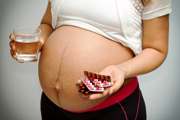 Iron pills for pregnant women should be taken when?  - 3