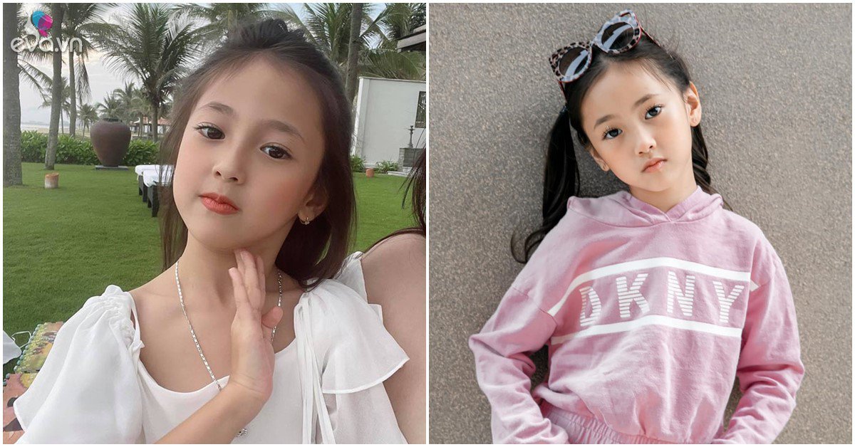 The 7-year-old daughter of Miss Tram Anh made the Miss Vietnam team praising her