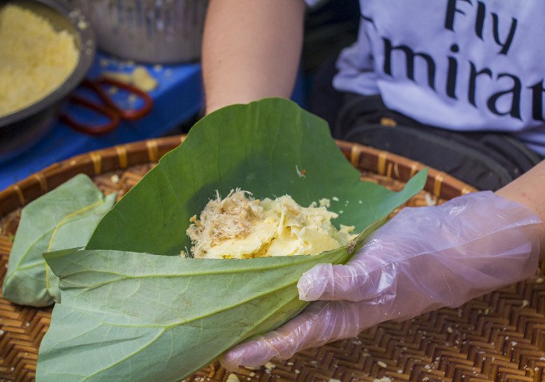 The most crowded lotus leaf sticky rice shop in Saigon, selling for more than 2 hours is all clean - 3