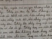 Tin tức - Bài văn tả thầy giáo của học sinh tiểu học khiến cộng đồng mạng "rụng tim" vì quá tình cảm