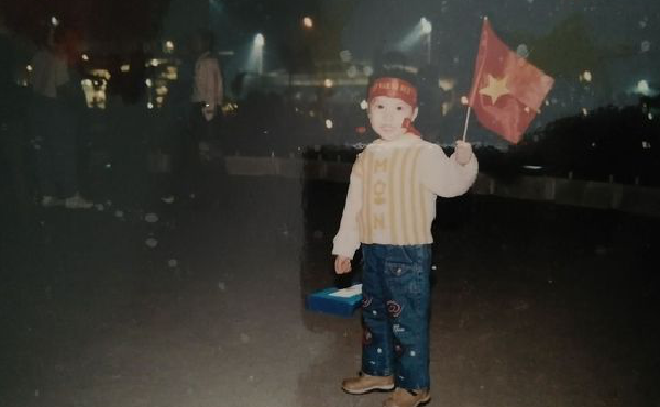 Minh Ngọc tại lễ khai mạc SEA Games 22.