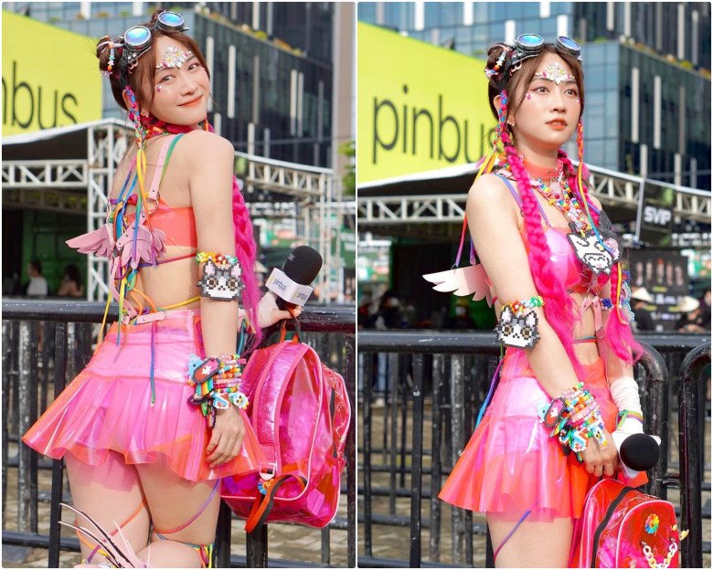 Cao Thai Ha, Bang Di dressed in cool clothes to attend the music festival, Ha Tang's brother-in-law is not inferior - 11