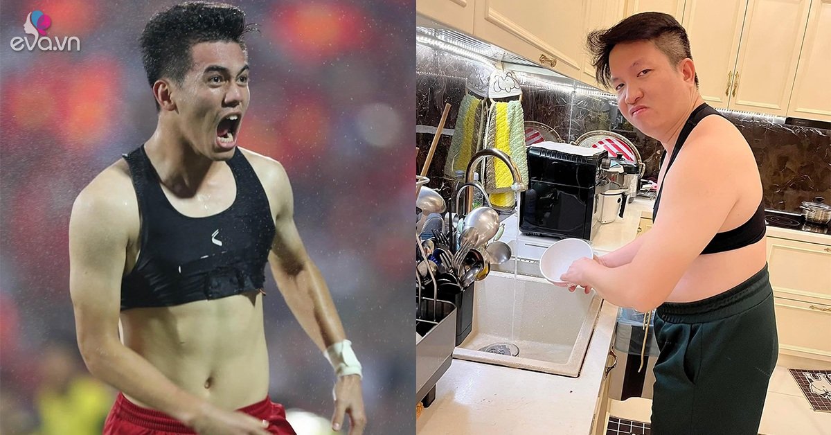 Tien Linh’s bra became a hot topic on social networks, husband Doan Di Bang borrowed his wife’s croptop temporarily