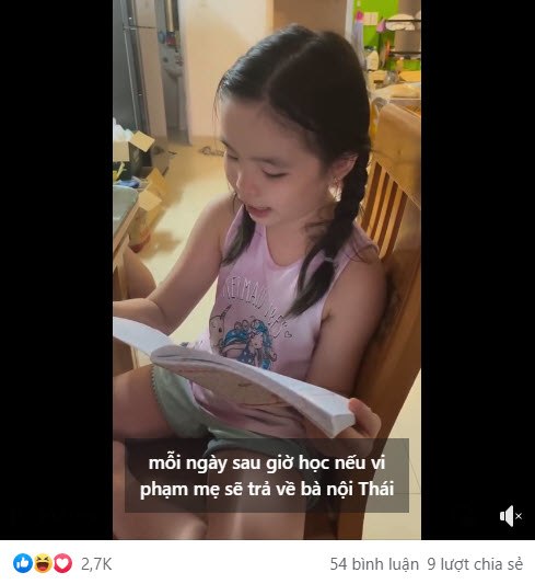 Following her mother to live with Ly Binh's father's family not long ago, Phuong Trinh Jolie's daughter was threatened to return to her grandmother - 6