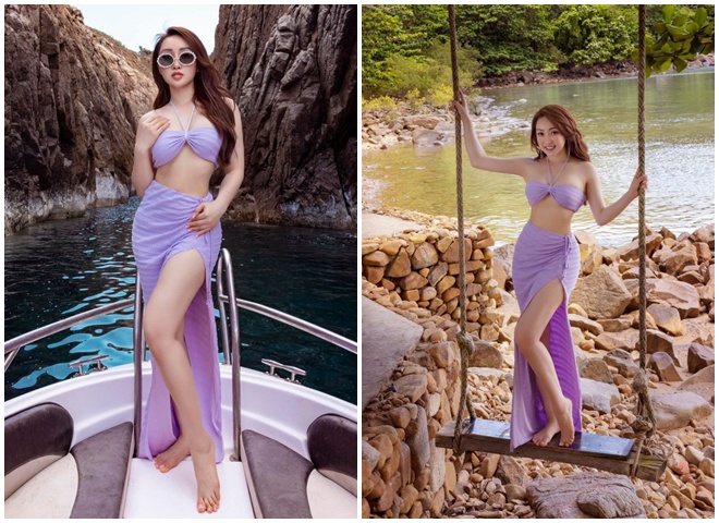 Chi Bao's wife showed off her attractive curves in a bikini for the first time, revealing the menu to lose 15kg - 9