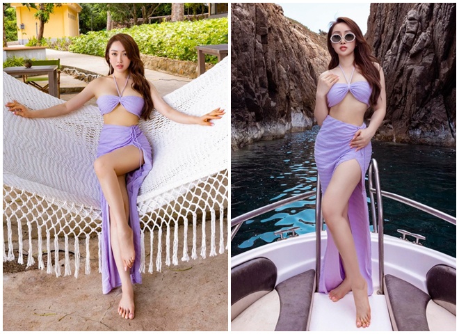 Chi Bao's wife showed off her attractive curves in a bikini for the first time, revealing the menu to lose 15kg - 10