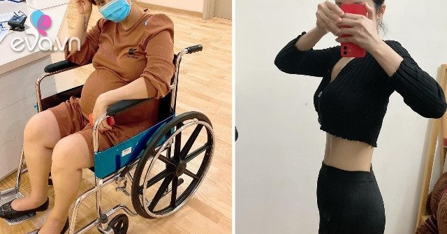 Having used a wheelchair to give birth, Hanh Nhi The thunderclap in the rain lost more than 30kg but still not satisfied