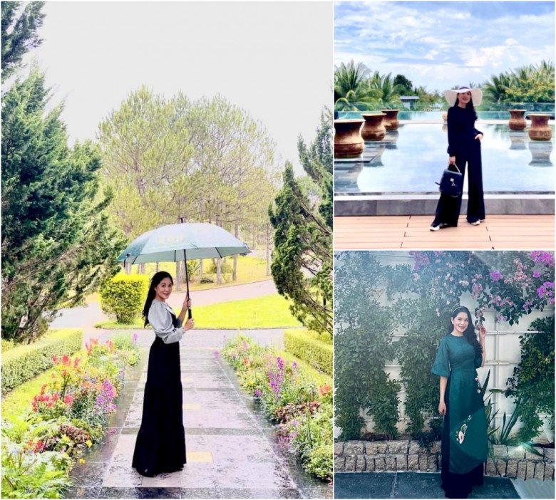 Bà xã doanh nhân của MC Quyền Linh ăn mặc trễ nải, U50 gợi cảm hơn con gái Hoa hậu tương lai - 8