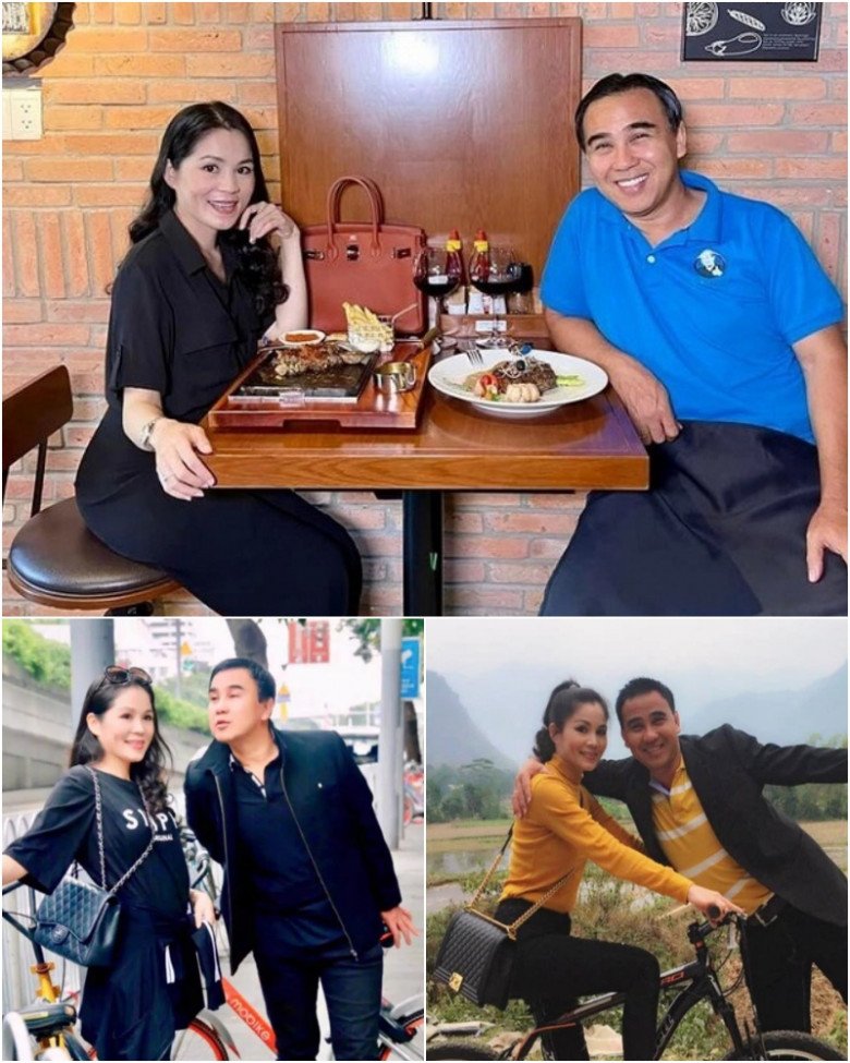 Bà xã doanh nhân của MC Quyền Linh ăn mặc trễ nải, U50 gợi cảm hơn con gái Hoa hậu tương lai - 10