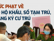 Tin tức - 4 mức phạt về sổ hộ khẩu, sổ tạm trú, đăng ký cư trú mới nhất