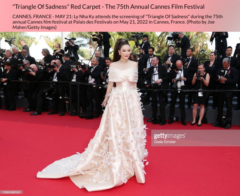 Not wearing heavy diamonds, Ly Nha Ky is still welcomed by the international media at Cannes - 4
