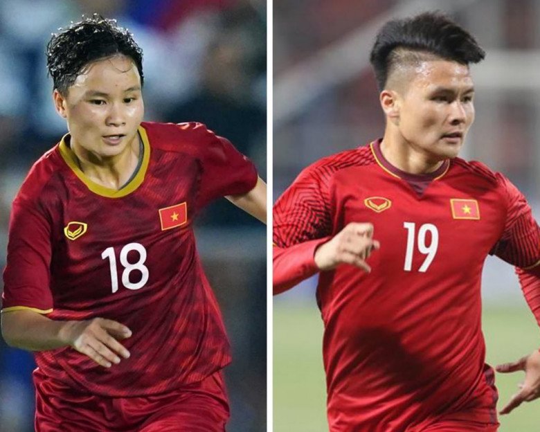The female player who won the 31st Sea Games gold cup is likened to Quang Hai's sister, the angle looks more like - 1