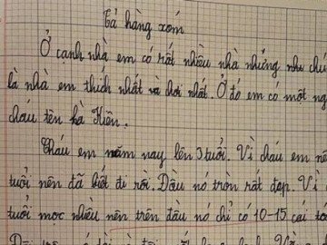 Bài văn miêu tả hàng xóm chân thực tới phũ phàng khiến cộng đồng mạng cười ngất