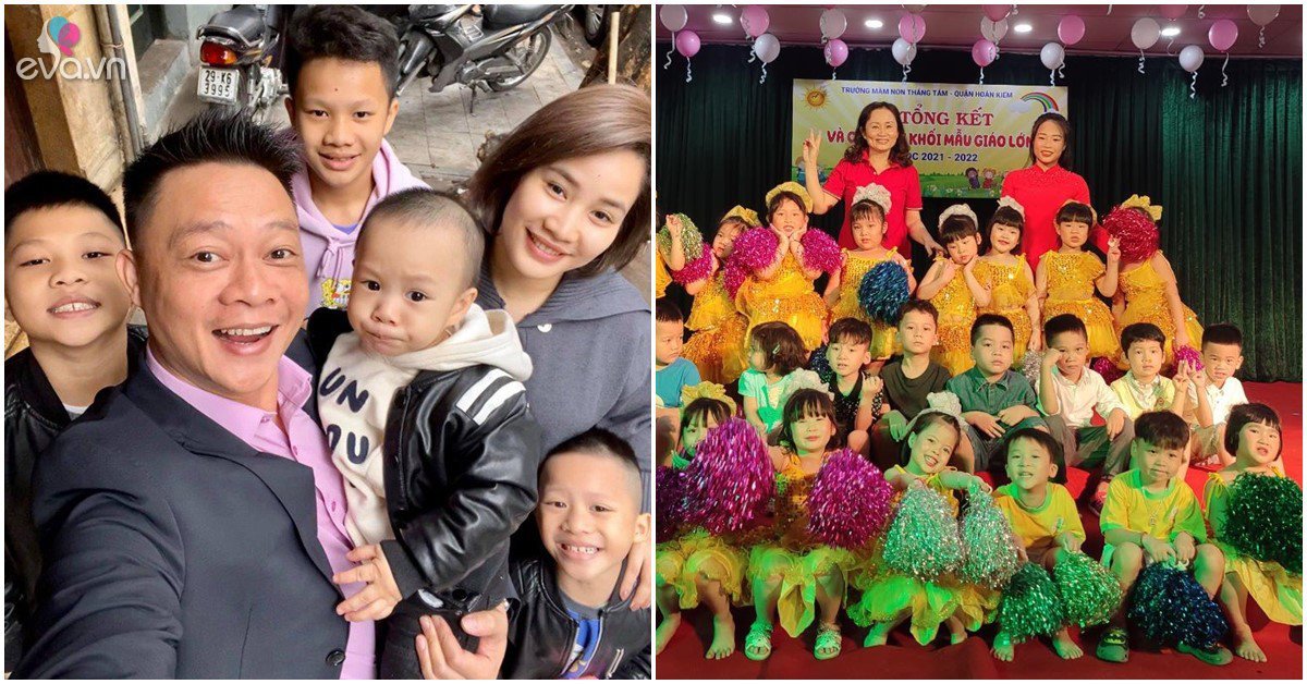 Receiving pictures of her child’s kindergarten graduation, Editor Quang Minh was surprised because he was not like his friends