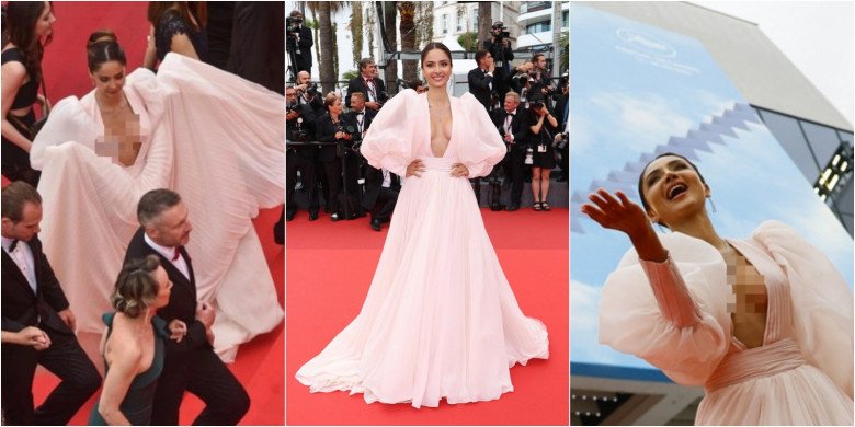 The outfits amp;#34;infamousamp;#34;  at the red carpet of Cannes Film Festival 2022: Compared to Ngoc Trinh that day amp;#34;one nine elevenamp;#34;!  - 5