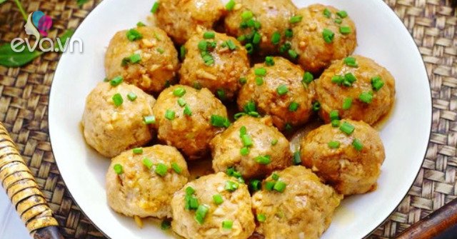 Pork ball with this tuber and then steamed and oyster sauce, the whole family eats it non-stop