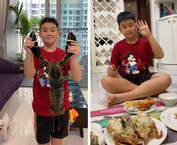 Le Phuong's son grows more and more like his stepfather, 10 years old still likes to show his love to his mother - 12
