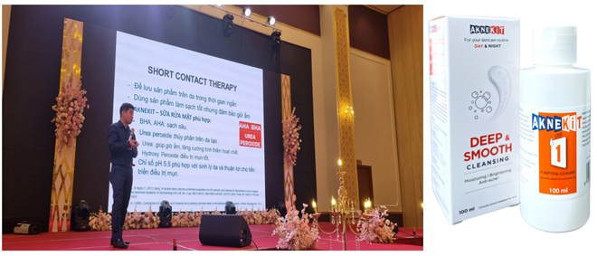 Theo Ts.Bs Hà, Aknekit là sữa rửa mặt kiểm soát mụn rất tốt