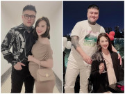 Bà bầu - Vợ đẹp kém 10 tuổi của Vũ Duy Khánh sinh con trai, em bé "sao y bản chính"