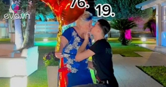 A 19-year-old boy proposes to his 76-year-old girlfriend, netizens are excited: Old enough to be a grandmother