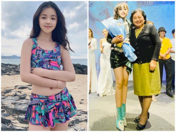 Con gái Mạc Văn Khoa lớn phổng, 1 tuổi rưỡi đi siêu thị đã biết săm soi, đọc bảng thành phần