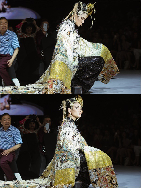 Goosebumps on how to handle the catwalk incident of veteran long legs, Vu Thu Phuong covered it up in a split second - 9