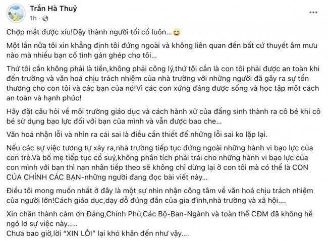 Facebook Thuy Bi was attacked by amp;#34;#34;, single mother revealed her daughter's status after school violence incident - 6