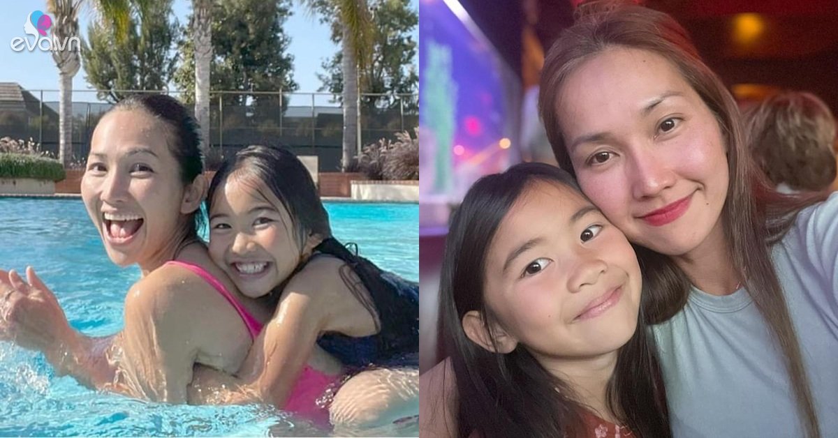 Going swimming together, Kim Hien’s daughter shows off her honey skin, looking at her mother U40, she is more beautiful than Ut Rang