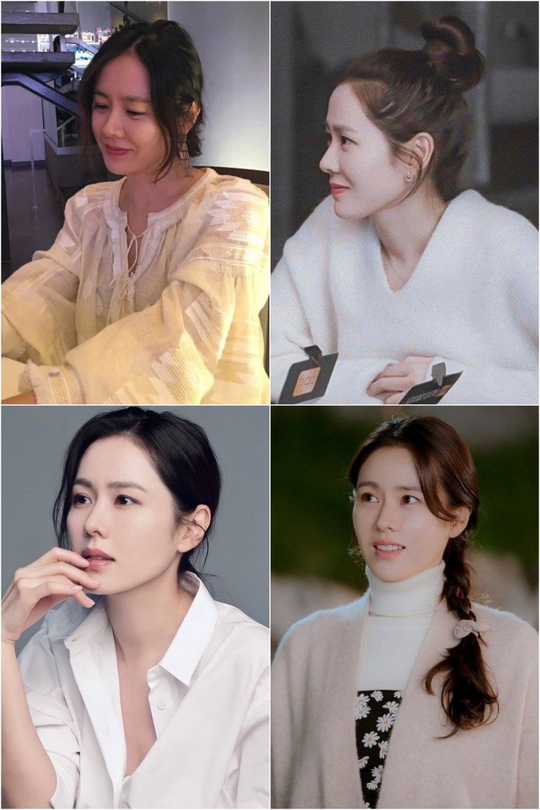 Different from Song Hye Kyo, the shorter the cut, the more beautiful, Son Ye Jin looks the best with long hair - 13