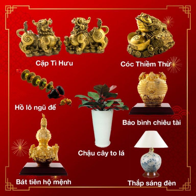 Các vật phẩm phong thủy dùng kích hoạt tài lộc. Ảnh: Hoàng Gia Việt Nam