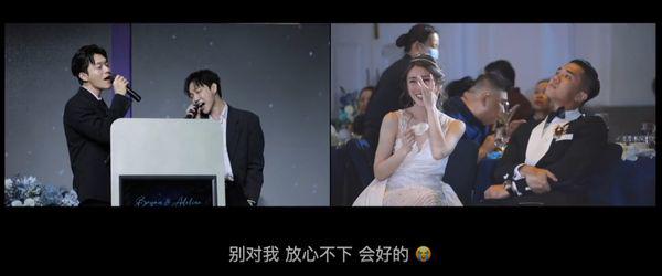 The bride burst into tears listening to the handsome boy sing at the wedding and the groom's unexpected reaction - 3