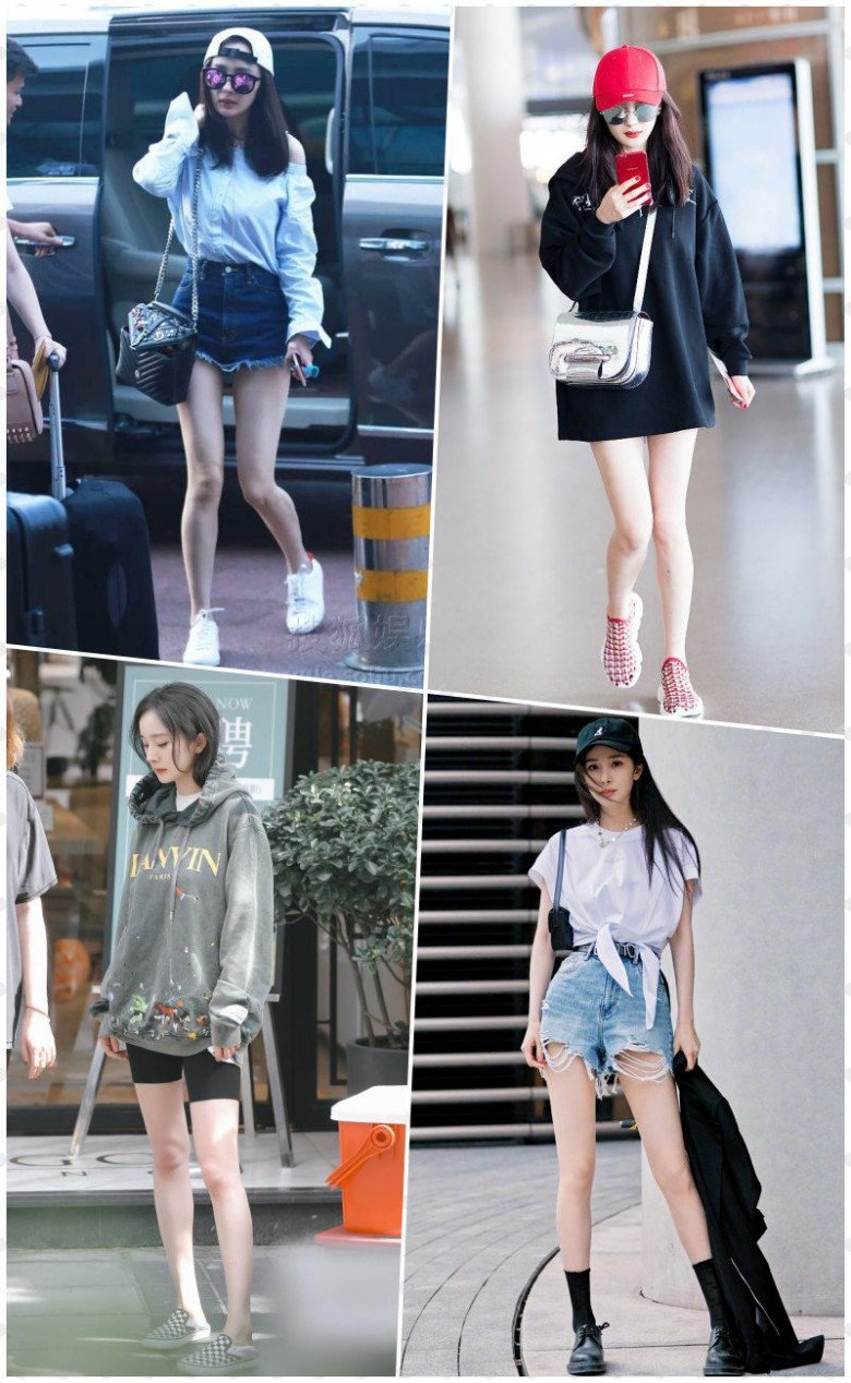 Duong Mich goes to the market, but it's like striding the catwalk, showing off her famous and famous legs - 5