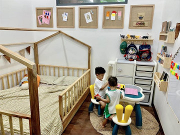 Con trai 3 tuổi đòi mua nhà, bà mẹ ở Đắk Lắk trổ tài làm phòng 15 triệu cho bé ra riêng