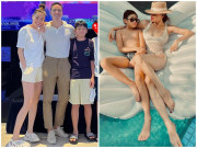 Làm mẹ - Hồ Ngọc Hà, Kim Lý, Subeo chung khung hình được khen gia đình đẹp đều, toàn siêu phẩm chân dài