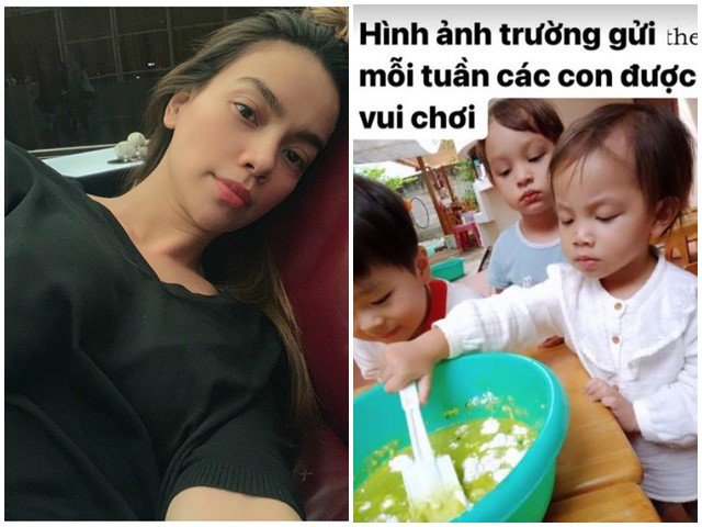 Cô giáo mầm non gửi ảnh Lisa Leon ở trường, Hồ Ngọc Hà phát hiện các con làm gì cũng bên nhau