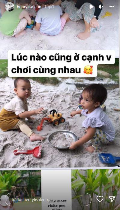 Cô giáo mầm non gửi ảnh Lisa Leon ở trường, Hồ Ngọc Hà phát hiện các con làm gì cũng bên nhau - 5