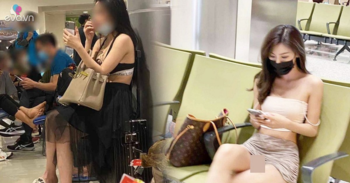 Carefree wearing skimpy clothes at the airport, many sisters make everyone around them angry