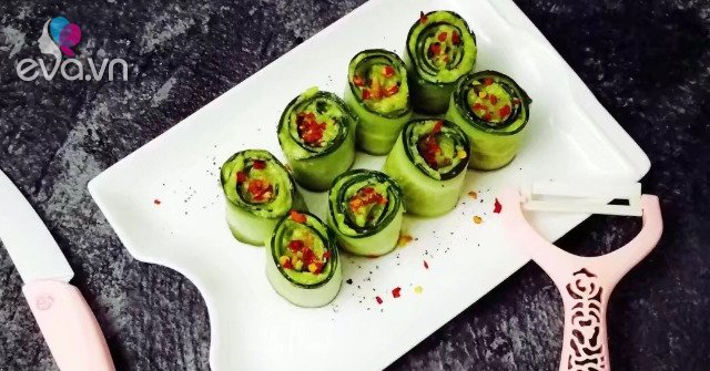 It’s hot, bring cucumber rolls with this fruit for a refreshing dish, look at the whole tray of rice